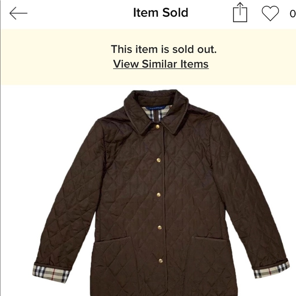Burberry Quilted Barn Jacket